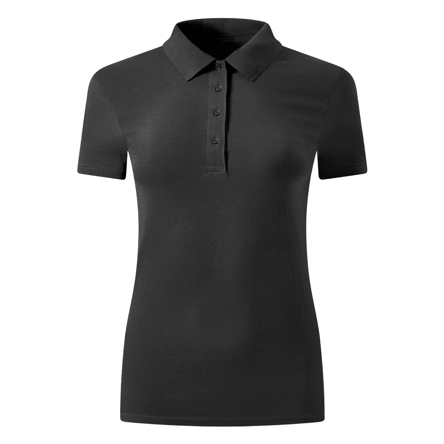 Charcoal Grey Classy Soft Polo Shirts for Women