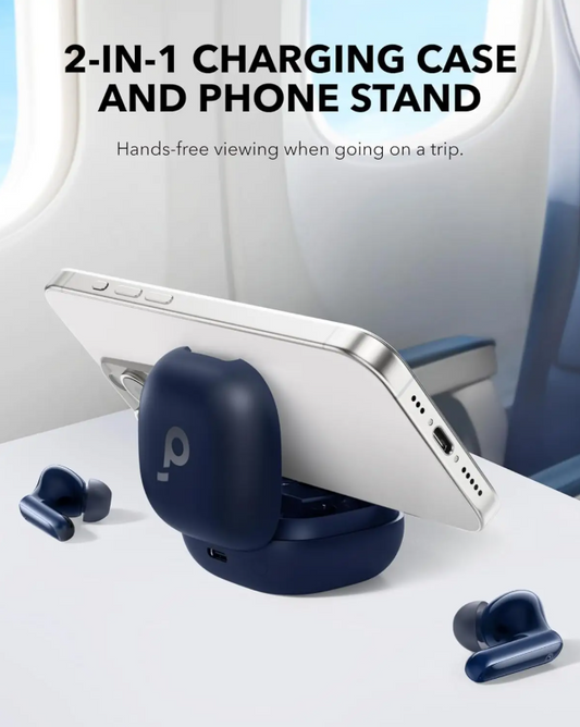Soundcore P40i Earbuds With Smart Nc And 2 In 1 Charging Case With Phone Stand Blue-FlyingCart.pk