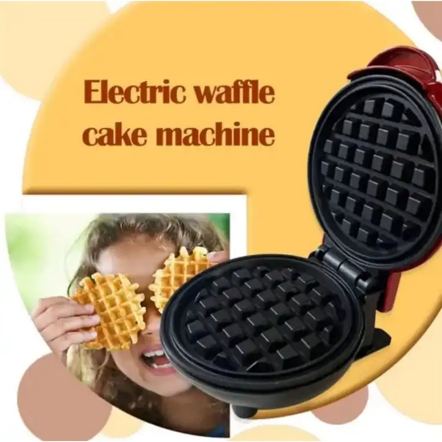 Mini Waffle Maker Machine Electric Pancake Maker - FlyingCart.pk