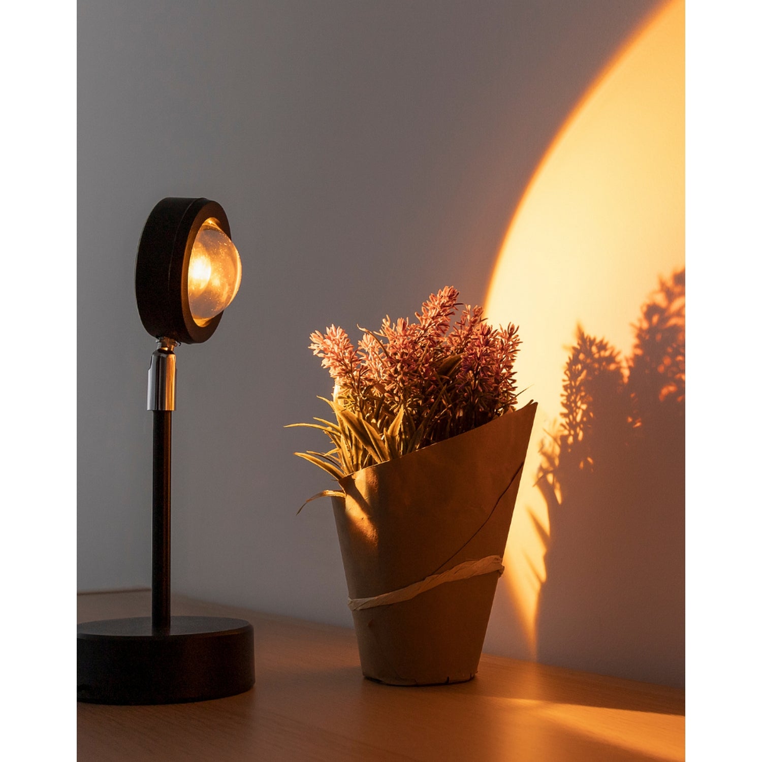 Portable Rechargeable LED Sunset Lamp - FlyingCart.pk