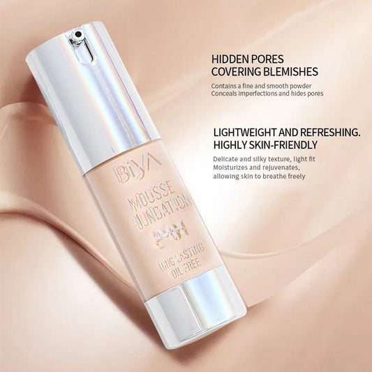 Biya Long Lasting Oil Control Mousse Foundation 20ml - FlyingCart.pk