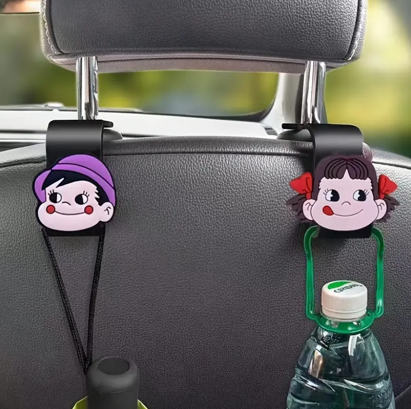 Heavy-Duty Car Seat Back Hooks (2 pcs)-FlyingCart.pk