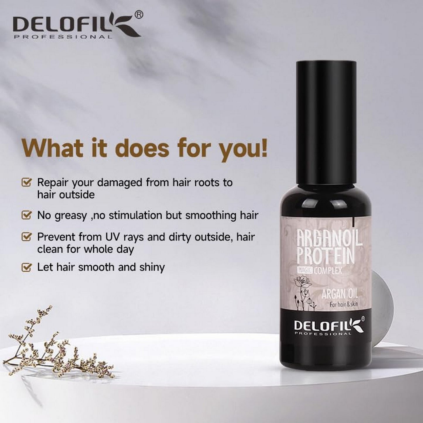 DELOFIL Professional Argan Oil 50ml - FlyingCart.pk