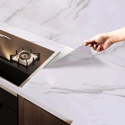 White Grey Marble Sticker (2 Meter) - FlyingCart.pk