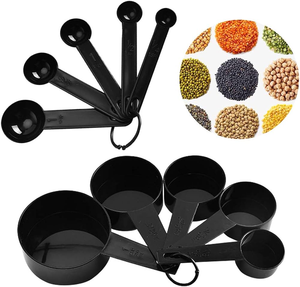 Measuring Spoon Black 10pcs Set - FlyingCart.pk