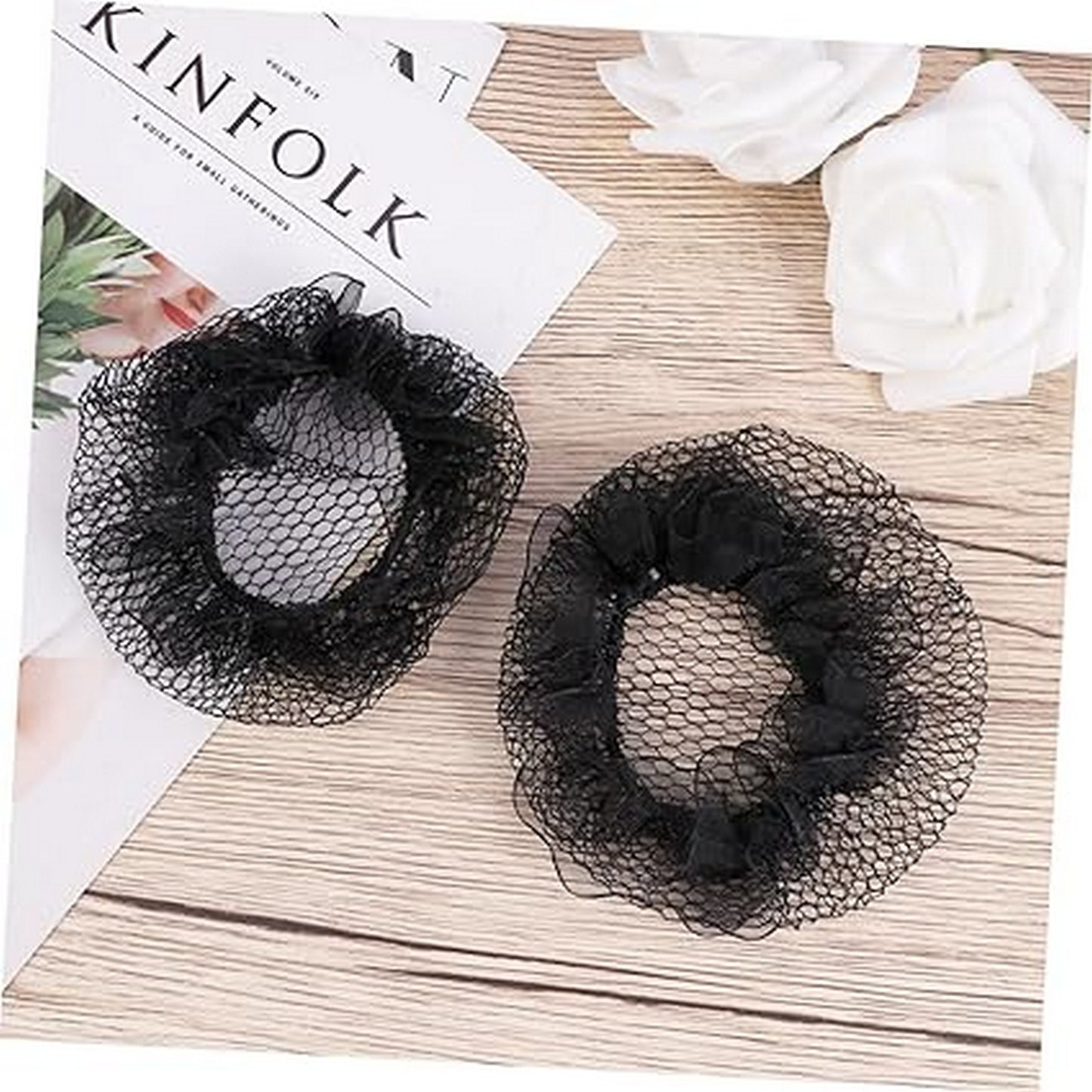 Drawstring Hair Net Reusable Elastic Mesh Snood Hair Net Pack Of 2 - FlyingCart.pk