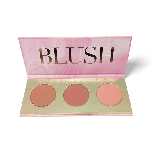 Nude 3 In One Kit ( eyeshadow Plus 2 Blush on ) - FlyingCart.pk