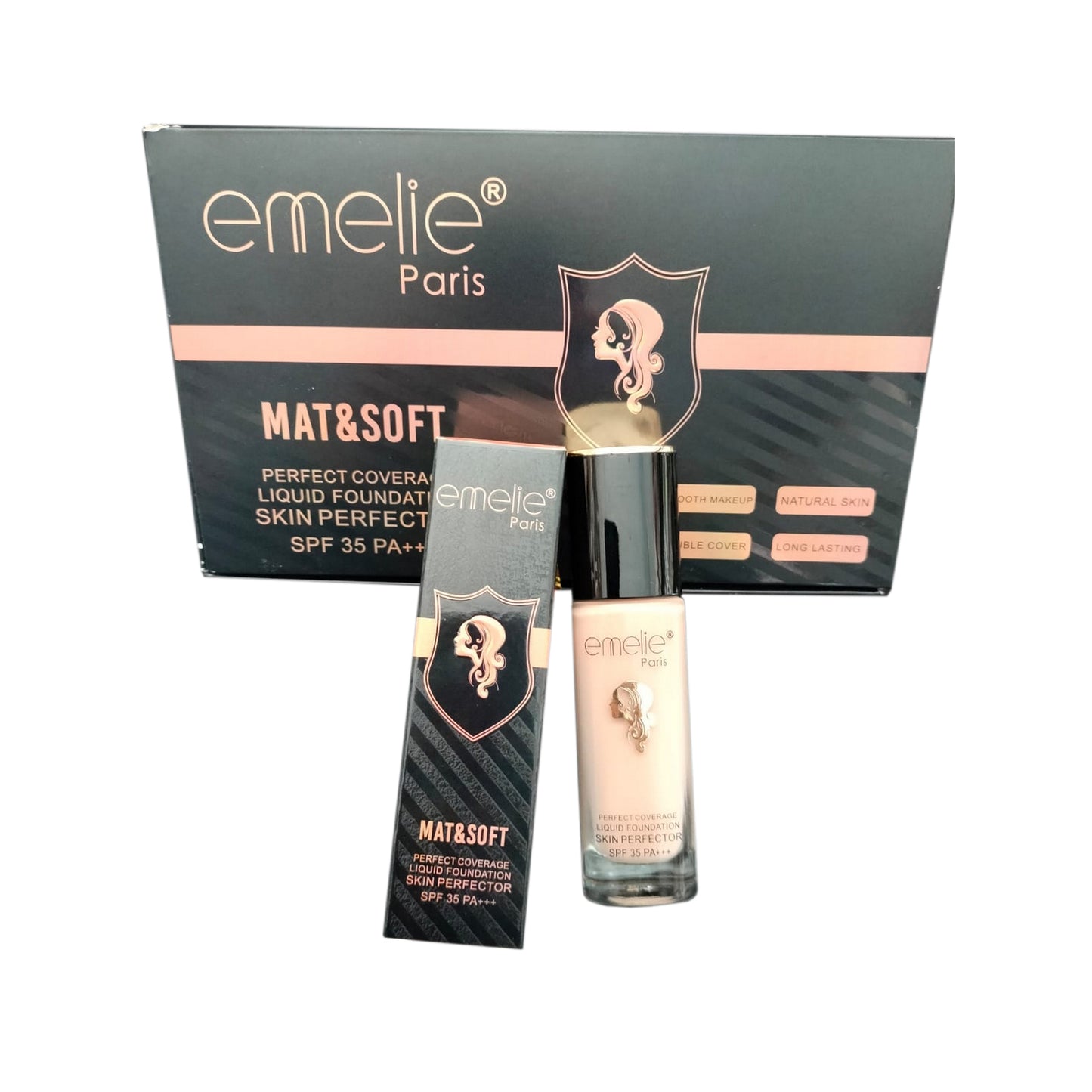 Emile Paris Mat & Soft Liquid Foundation - FlyingCart.pk