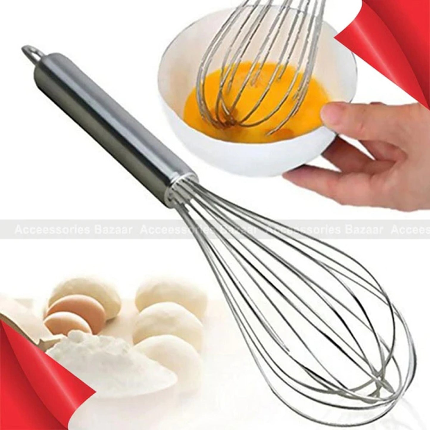 Steel Egg Beater Mixer - FlyingCart.pk