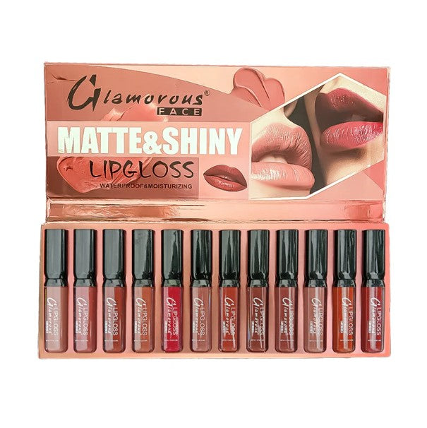 Glamorous Face 12 In 1 Lip Gloss Set-FlyingCart.pk
