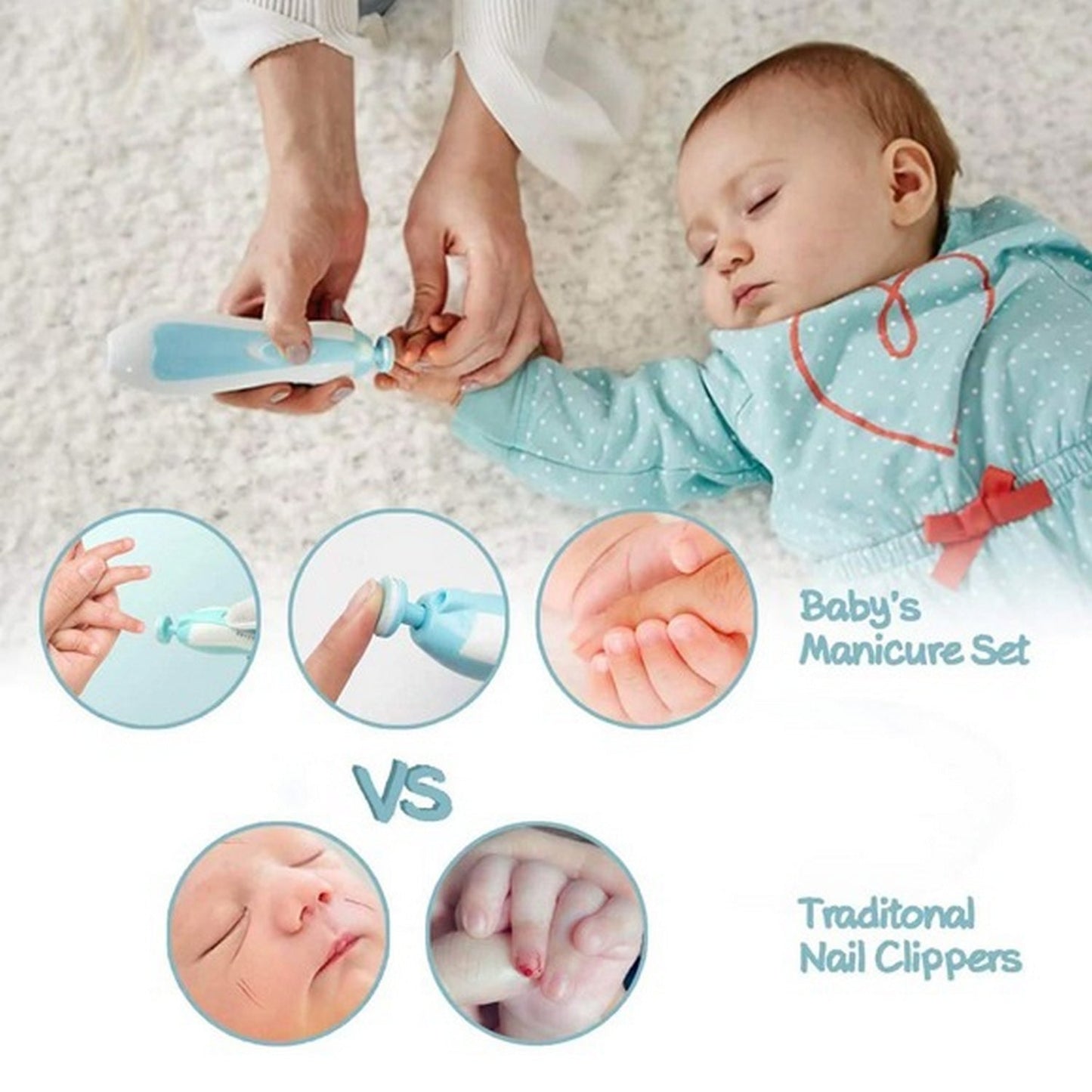 Baby Nail Trimmer - Safe Baby Nail Care Tool- FlyingCart.pk