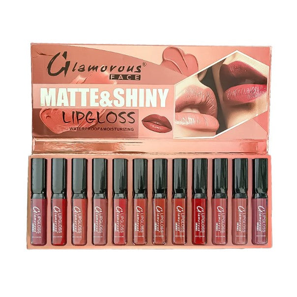 Glamorous Face 12 In 1 Lip Gloss Set-FlyingCart.pk