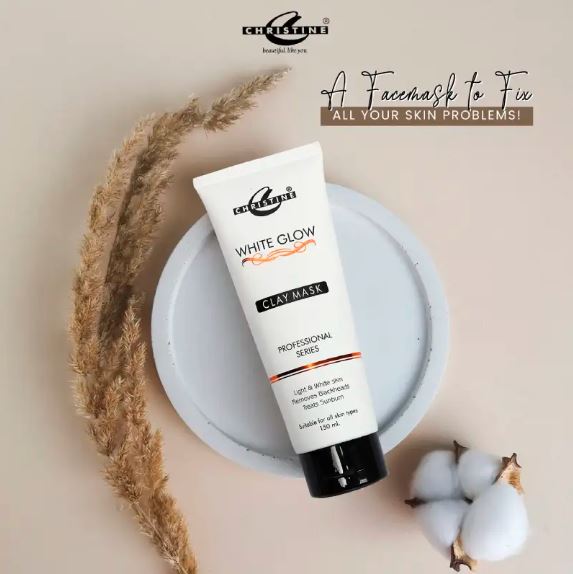 Christine White Glow Clay Mask Tube 150ml - FlyingCart.pk