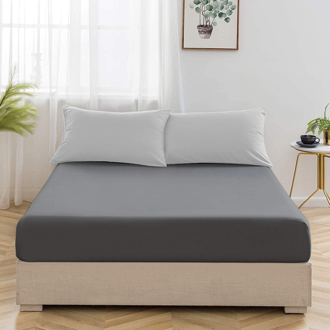 Grey Fitted Sheet - FlyingCart.pk