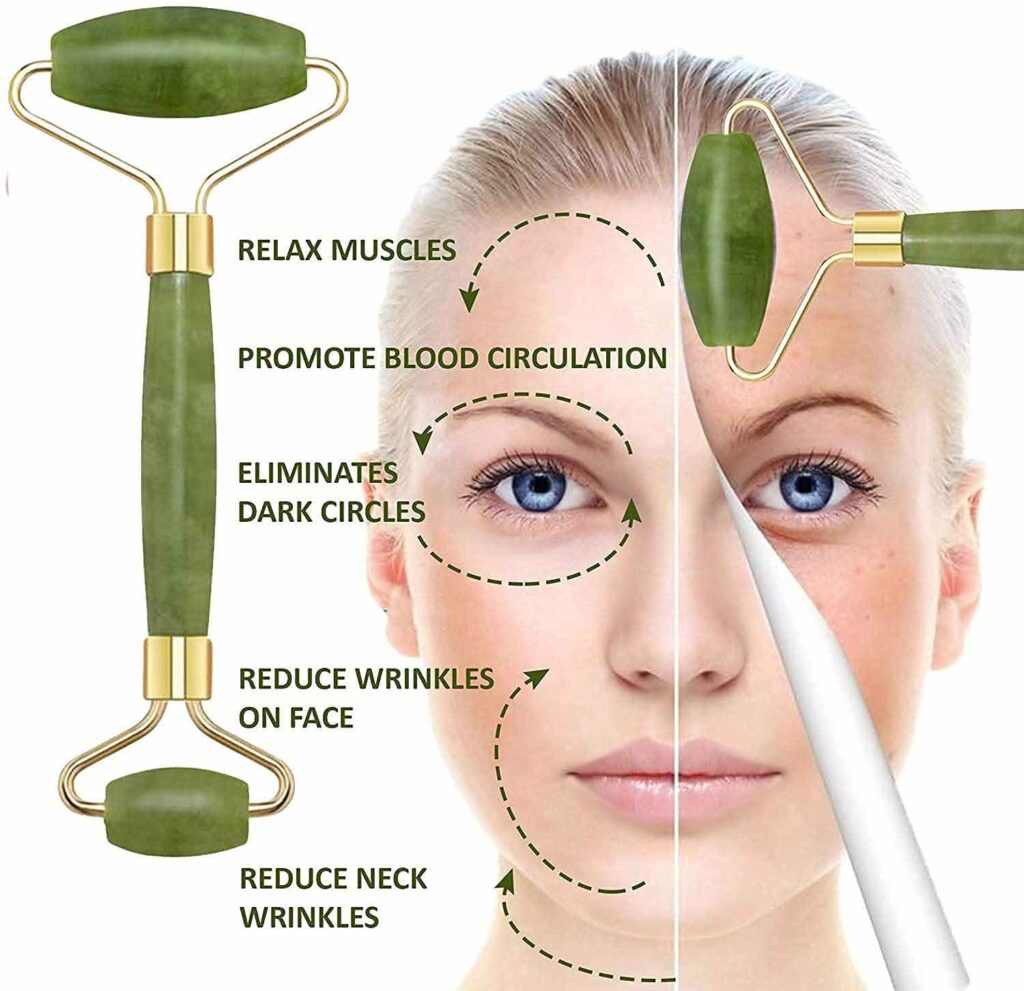Gua Sha Jade Stone 2 in 1-FlyingCart.pk