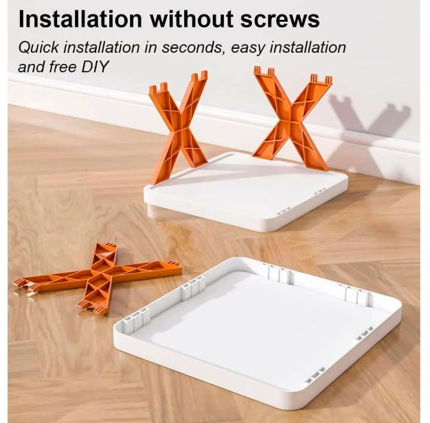 Foldable Plastic Shoe Rack Organizer X Type