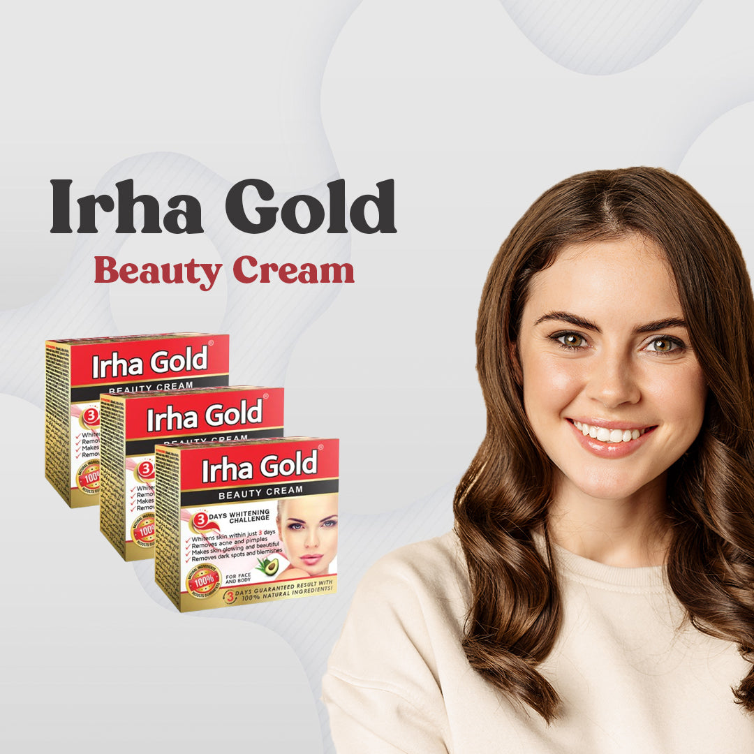 Irha Gold Beauty Cream Pack Of 3 - FlyingCart.pk