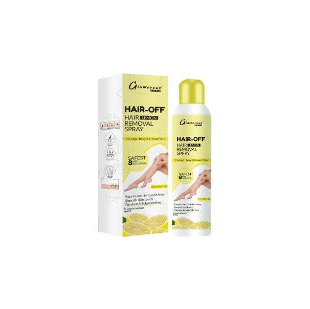Glamorous Face Hair Off Hair Removal Spray (100ml) - FlyingCart.pk