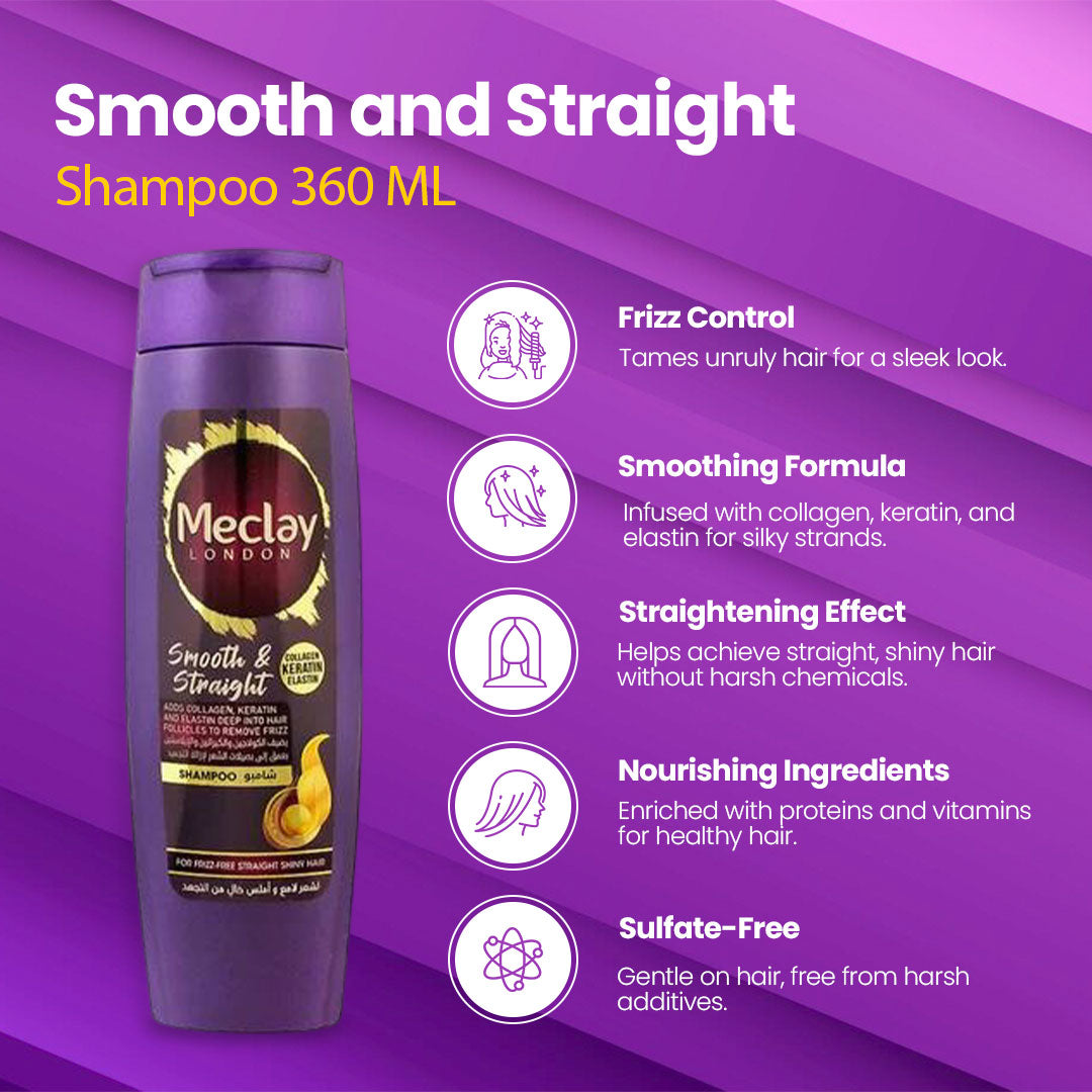 Meclay London Smooth & Straight Shampoo - FlyingCart.pk