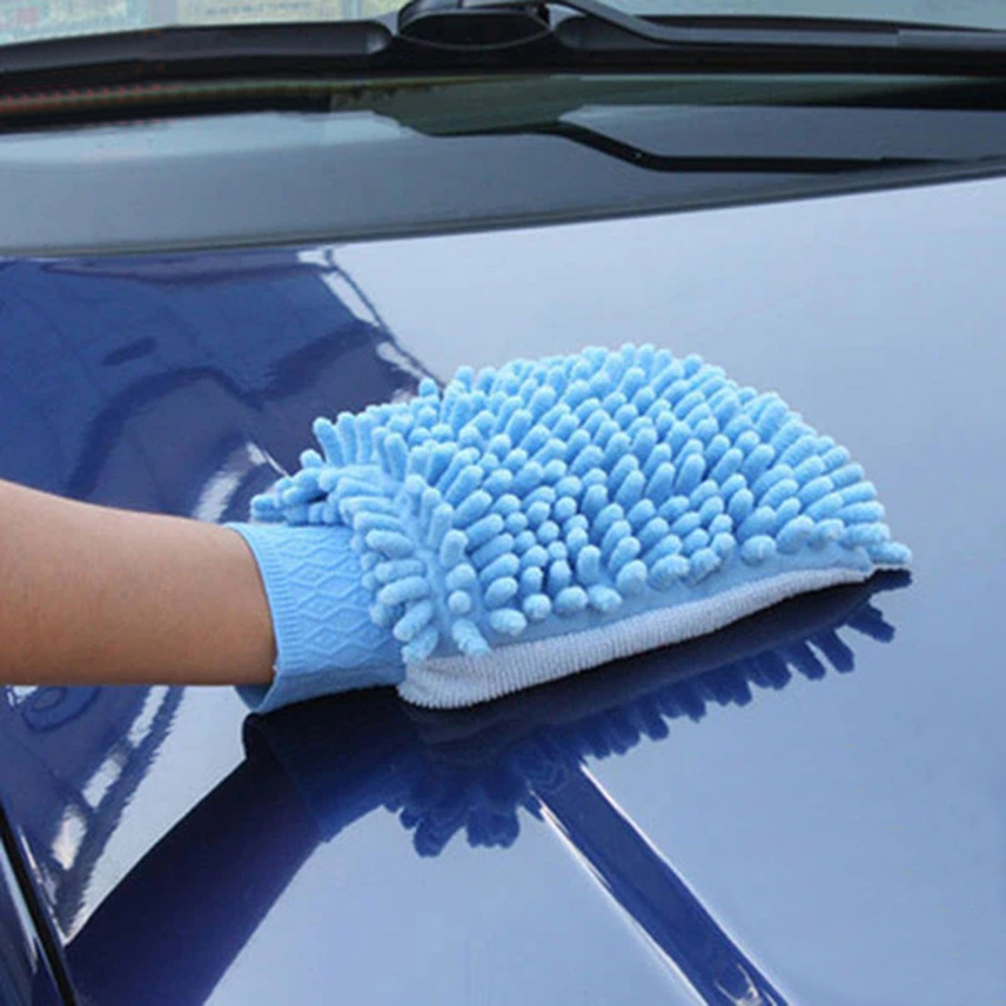 Microfiber Super Mitt - Glove Made Of Ultrafine Sponge Fiber - FlyingCart.pk