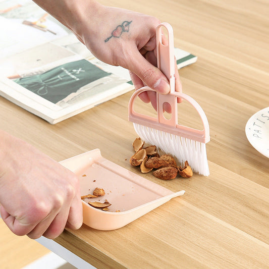 Mini Cleaning Brush Small Broom Dustpans Set Garbage Cleaning - FlyingCart.pk
