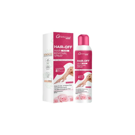 Glamorous Face Hair Off Hair Removal Spray (100ml) - FlyingCart.pk