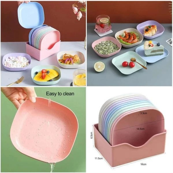 Multi-function Spit Bone Dish Set 10-Piece - FlyingCart.pk