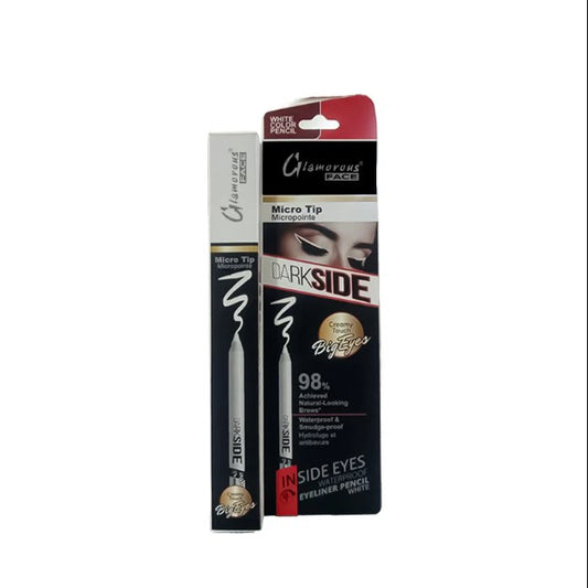 Glamorous Face Dark Side Waterproof Eyeliner Kajal Pencil White-FlyingCart.pk