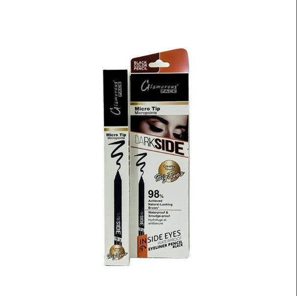 Glamorous Face Dark Side Waterproof Eyeliner Kajal Pencil Black-FlyingCart.pk