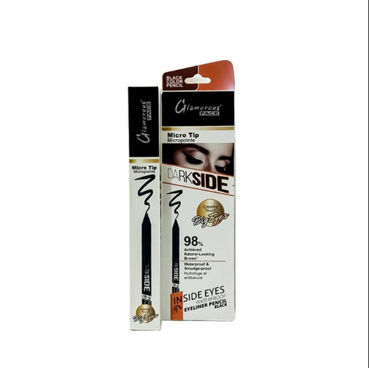 Glamorous Face Dark Side Waterproof Eyeliner Kajal Pencil Black-FlyingCart.pk