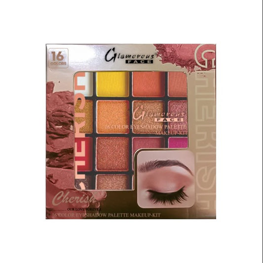 Glamorous Face 16 Color Cherish Eyeshadow Palette - FlyingCart.pk
