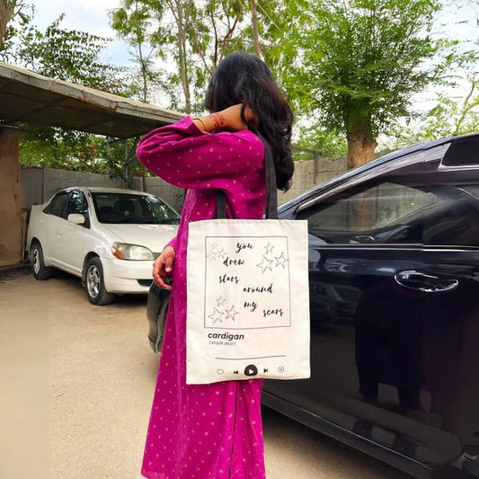 Cardigan Tote Bag - Flyingcart.pk