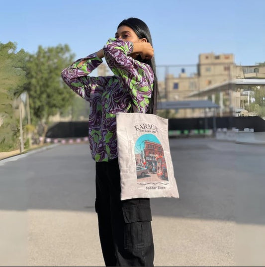 Karachi City Tote Bag - Flyingcart.pk