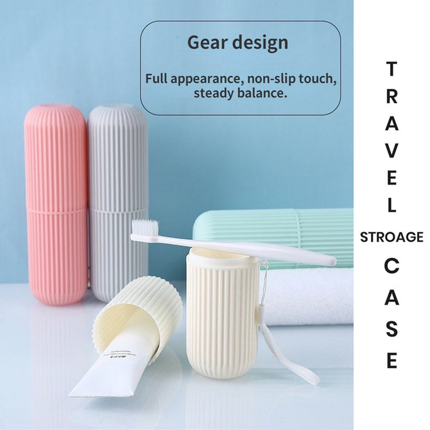 TRAVEL TOOTHPASTE TOOTHBRUSH HOLDER - FlyingCart.pk