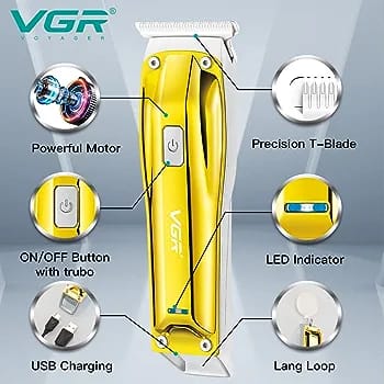 VGR V-955 Professional Cordless Hair Trimmer - FlyingCart.pk