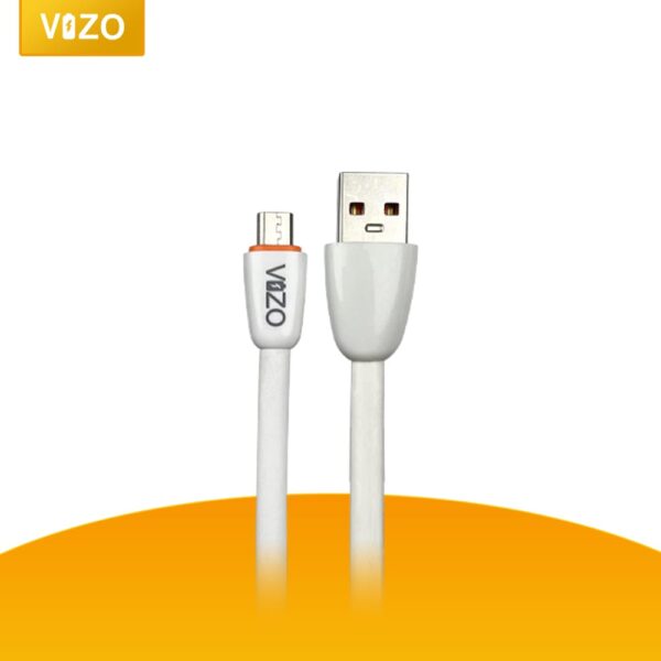 Flat V8 Fast Cable - High-Quality Quick Charge & Data Sync (3Amp) - FlyingCart.pk