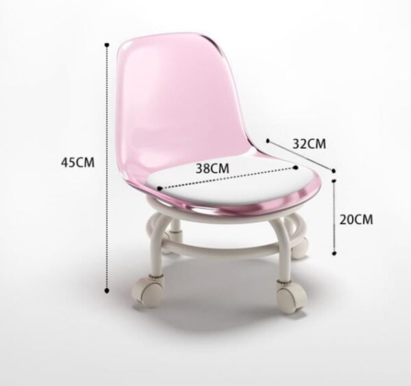 Acrylic transparent 360° Moving Chair - FlyingCart.pk