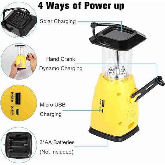 Camping Lantern Solar Rechargeable - FlyingCart.pk