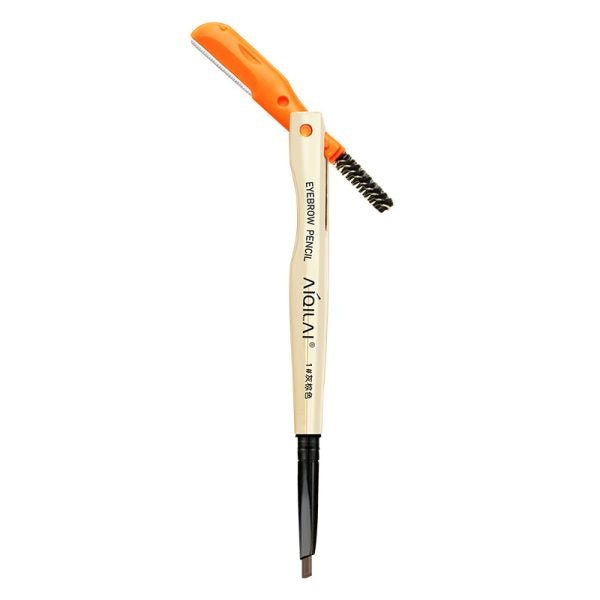 aiqilai-3-in-1-eyebrow-pencil-eyebrow-pencil-gel-anti-smudge-long-lasting-three-in-one-double-headed-folding-eyebrow-trimming-knife-brush-1-Flyingcart.pk