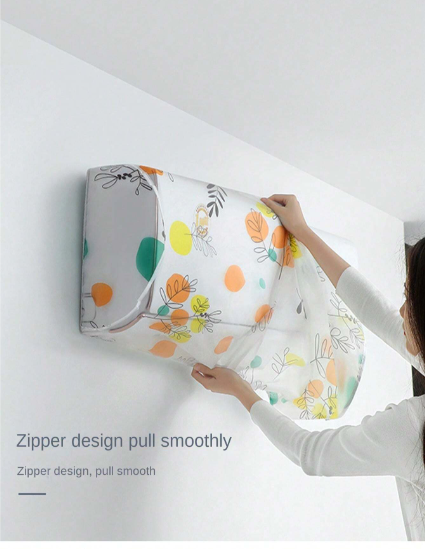 Air Conditioner Dust Cover – Wall Mounted Indoor Protective Cover (Random Print) for 1 Ton AC - Flyingcart.pk