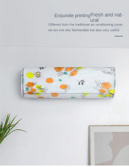 Air Conditioner Dust Cover – Wall Mounted Indoor Protective Cover (Random Print) for 1 Ton AC - Flyingcart.pk