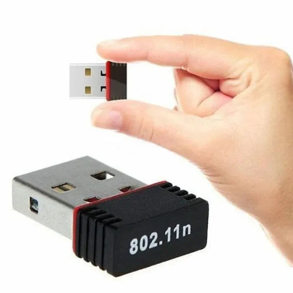 Alfa Mini USB WiFi Adapter | 300Mbps Wireless LAN Card for Computer & Laptop - Flyingcart.pk