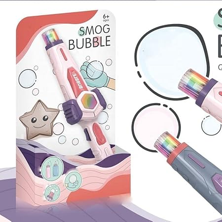 amusing-toy-elastic-smog-bubble-machine-with-bubble-water-bubble-wand-heart-toy-random-color-1-flyingcart.pk