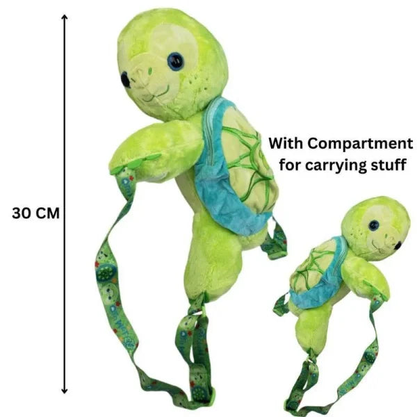 Super Soft Stuffed Animal Turtle Bag for Kids - Flyingcart.pk