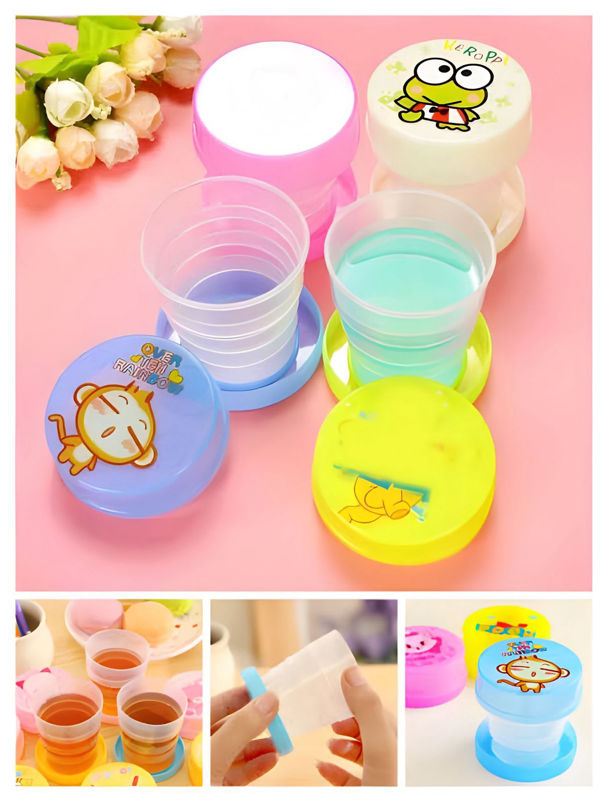 Portable Plastic Folding Glass - FlyingCart.pk