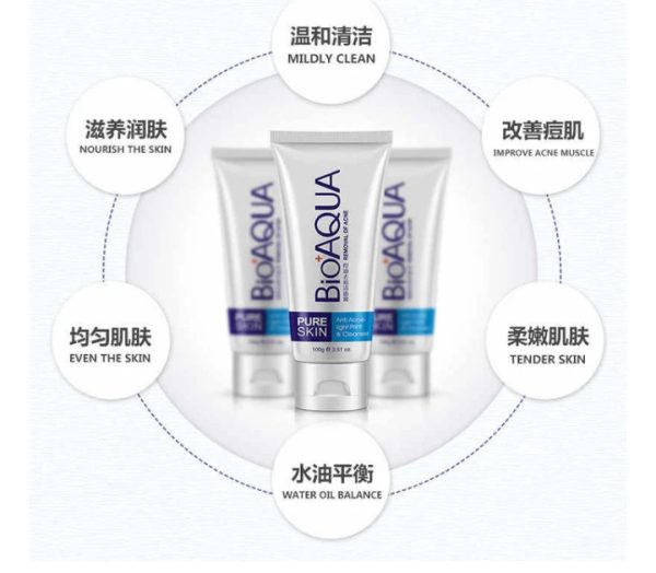 Bioaqua Anti Acne Cleanser For Removal Of Acne – 100ml-FlyingCart.pk