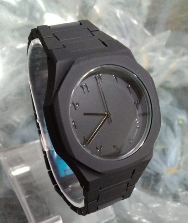 Black Aura Quartz Watch – Stylish Analog Watch for Men & Boys - Flyingcart.pk