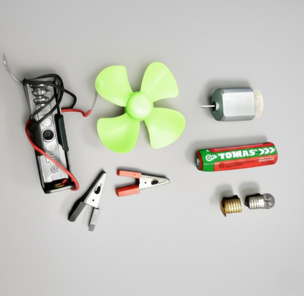 Bulb & Fan Electric Science Experiment Kit – DIY STEM Educational Toy for Kids & Adults