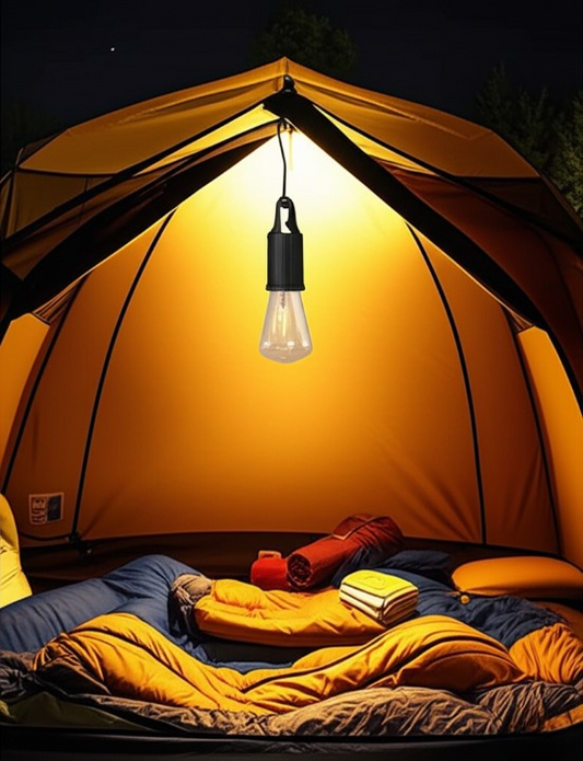 Camping Rechargeable LED Bulb – Portable Hanging Light with Type-C Charging