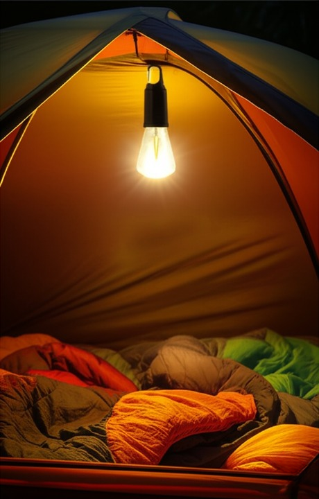 Camping Rechargeable LED Bulb – Portable Hanging Light with Type-C Charging